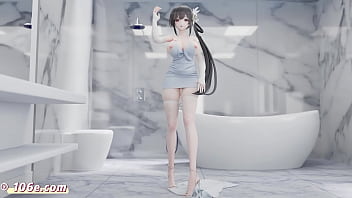 碧蓝航线镇海3d热舞 性感国漫vam裸舞抖音风mmd诱惑纯舞 3d成人动漫