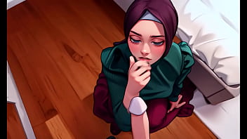 Gadis Muslimah Berhijab Tunduk Dan Luluh Di Lututku, Mengisap Kontolku Dengan Penuh Nafsu
