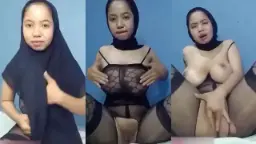 Lusi Jilbab Hitam, Becek Sange, Jari Main Sendiri Sampe Desah Nggak Karuan