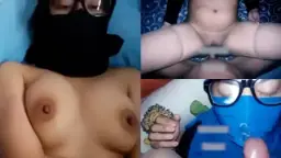 Crot Di Muka Cewek Jilbab, Makin Pol Becek Mukanya.