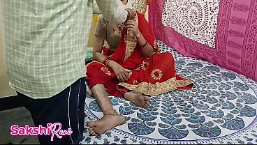 Bini Baru Nikah Digocok Mertua Pas Suami Kerja, Pake Saree Merah, Pertama Kali Selingkuh, Suara Crot Dan Omongan Kotor Bikin Makin Panas